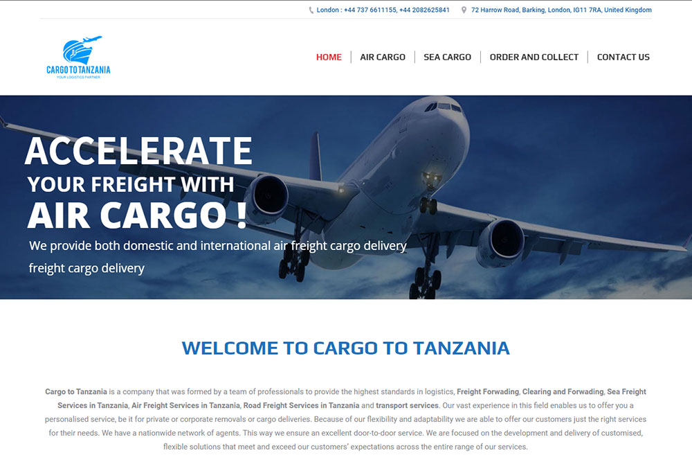 Cargo to Tanzania