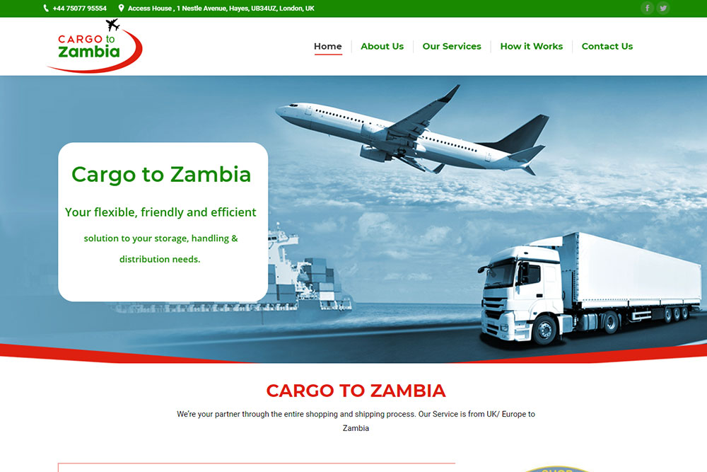 Cargo to Zambia
